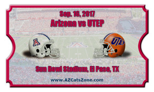 Arizona Wildcats vs UTEP Miners Football Tickets