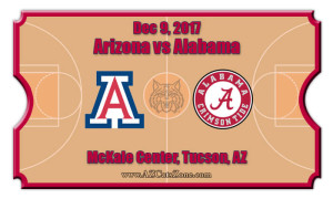 Arizona Wildcats vs. Alabama Crimson Tide Basketball Tickets