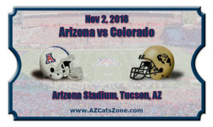 Arizona Wildcats vs Colorado Buffaloes Football Tickets