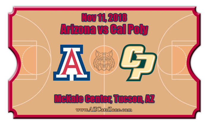 Arizona Wildcats vs Cal Poly Mustangs Basketball Tickets | 11/11/18