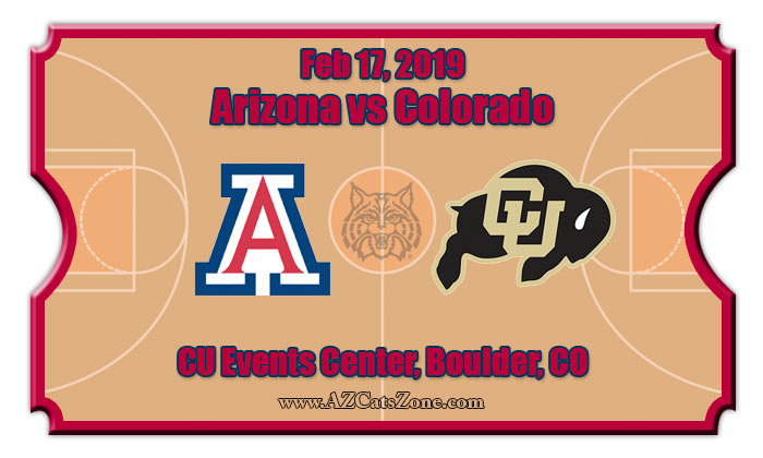 Colorado Buffaloes vs Arizona Wildcats Basketball Tickets | 02/17/19