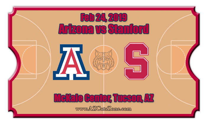 Arizona Wildcats vs Stanford Cardinal Basketball Tickets | 02/24/19