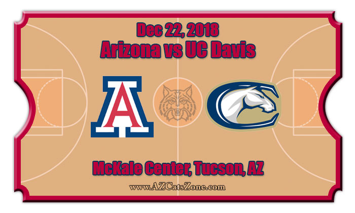 Arizona Wildcats vs UC Davis Aggies Basketball Tickets | 12/22/18