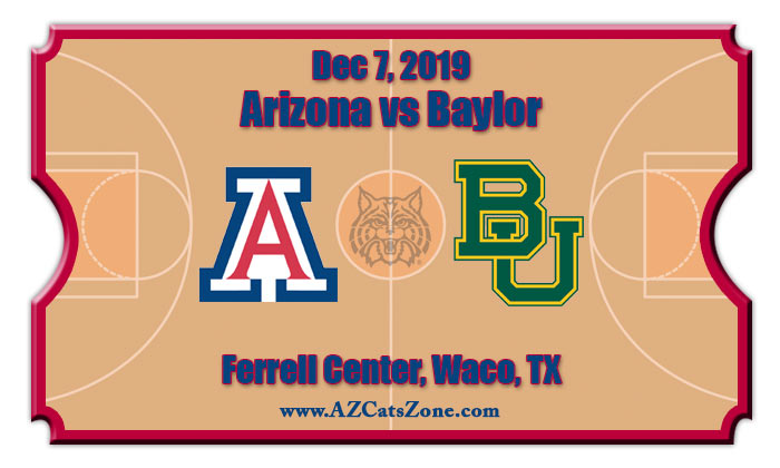 Arizona Wildcats vs Baylor Bears Basketball Tickets