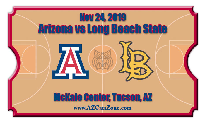 Arizona Wildcats vs Long Beach State Forty Niners Basketball Tickets