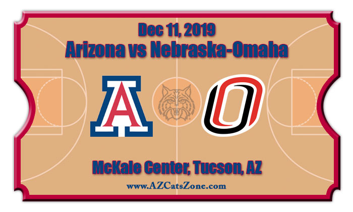 Arizona Wildcats vs Nebraska-Omaha Mavericks Basketball Tickets