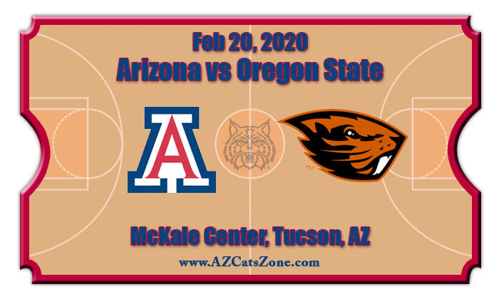 Arizona Wildcats vs Oregon State Beavers Basketball Tickets