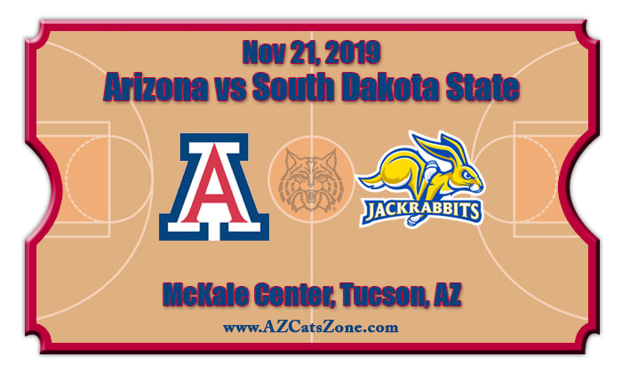 Arizona Wildcats vs South Dakota State Jackrabbits Basketball Tickets