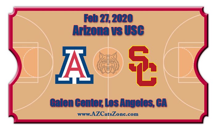 Arizona Wildcats vs USC Trojans Basketball Tickets