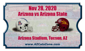 Arizona Wildcats vs Arizona State Sun Devils Football Tickets