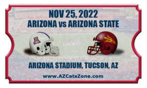 2022 Arizona Wildcats vs Arizona State Sun Devils Football Tickets