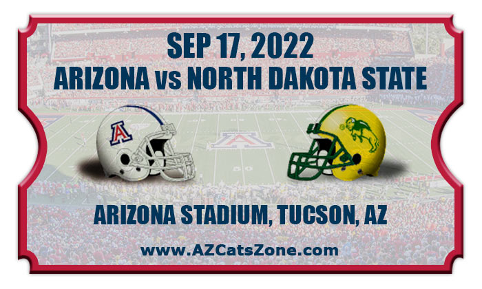 2022 Arizona Wildcats vs North Dakota State Bison Football Tickets