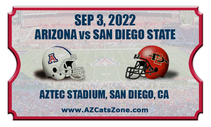 2022 Arizona Wildcats vs San Diego State Aztecs Football Tickets