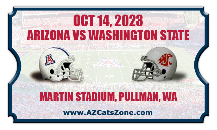 2023 Arizona Wildcats vs Washington State Cougars Football Tickets