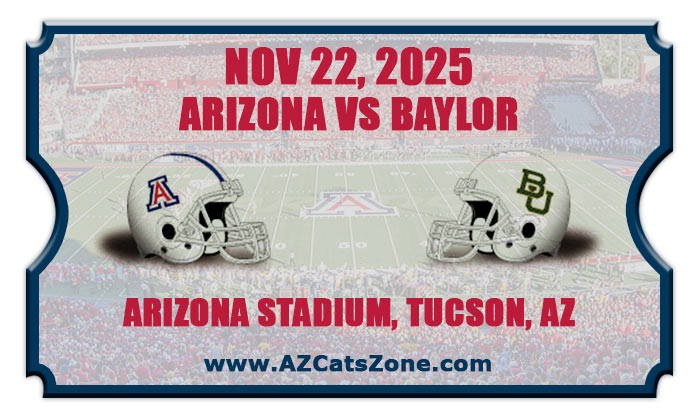 2025 Arizona Wildcats vs Baylor Bears Football Tickets