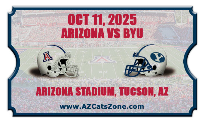 2025 Arizona Wildcats vs BYU Cougars Football Tickets