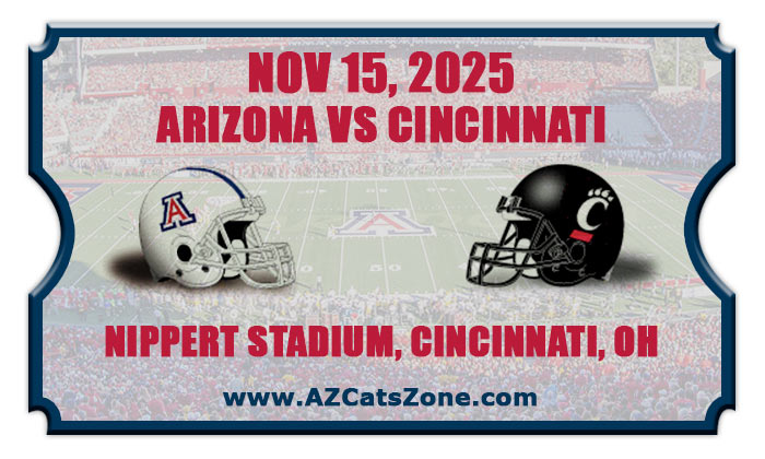 2025 Arizona Wildcats vs Cincinnati Bearcats Football Tickets