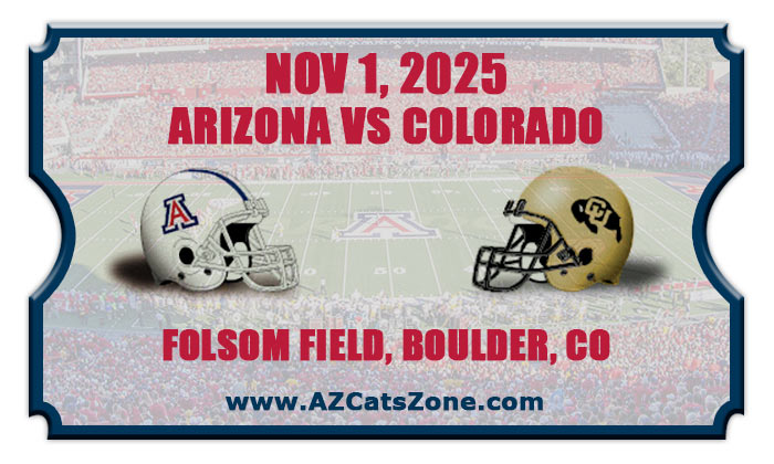 2025 Arizona Wildcats vs Colorado Buffaloes Football Tickets