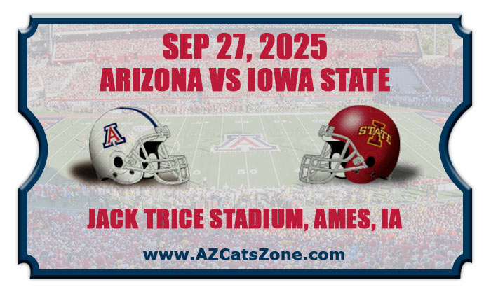 2025 Arizona Wildcats vs Iowa State Cyclones Football Tickets