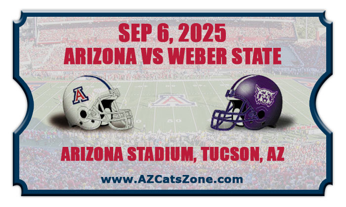 2025 Arizona Wildcats vs Weber State Wildcats Football Tickets